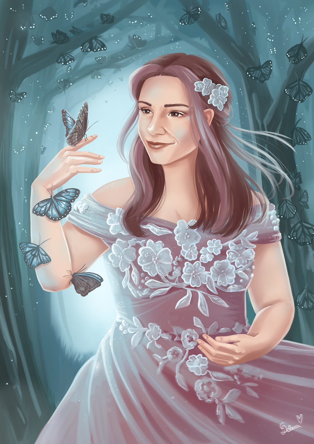 Fantasy Portrait Schmetterlinge