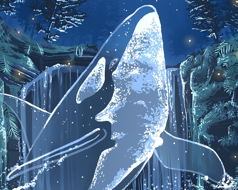 Geisterwal Illustration